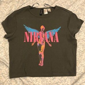 nirvana crop top